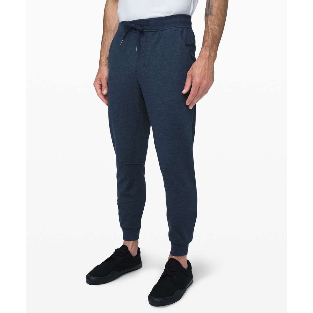 Lululemon City Sweat Joggers Heathered True Navy NBA Logo L NWT Athletic